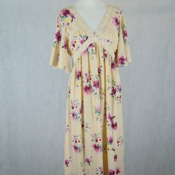 Easel Maxi Dress Floral print Size S - Picture 1 of 8